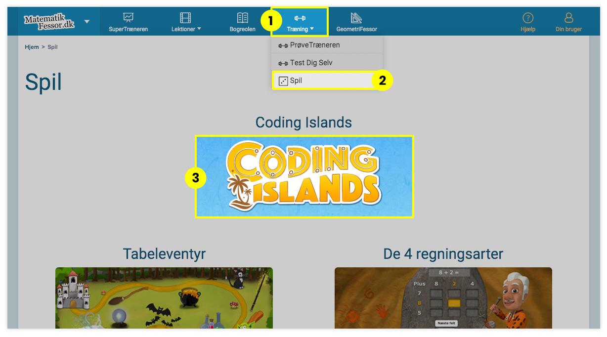 Kom op gallon lejer Coding Islands: Sjovt kodespil på MatematikFessor - FessorsForum